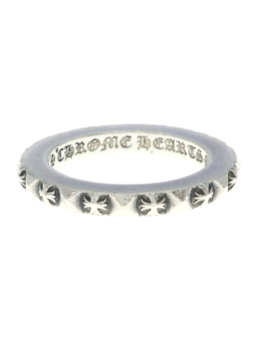 Chrome Hearts Tfp Pnk Pls True Faucin Punk CH Plus Ring Silver